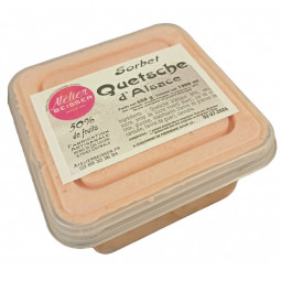 Sorbet Quetsche Alsace 50 % - le bac de 1 L