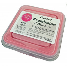 Sorbet Framboise d'Alsace - le bac de 1 L