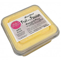 Sorbet Fruit de la Passion Maracuya du Pérou - le bac de 1 L