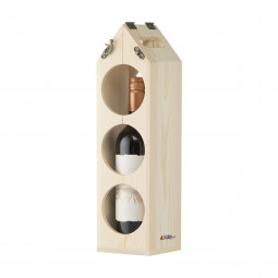 COFFRET BOUTEILLE EN BOIS